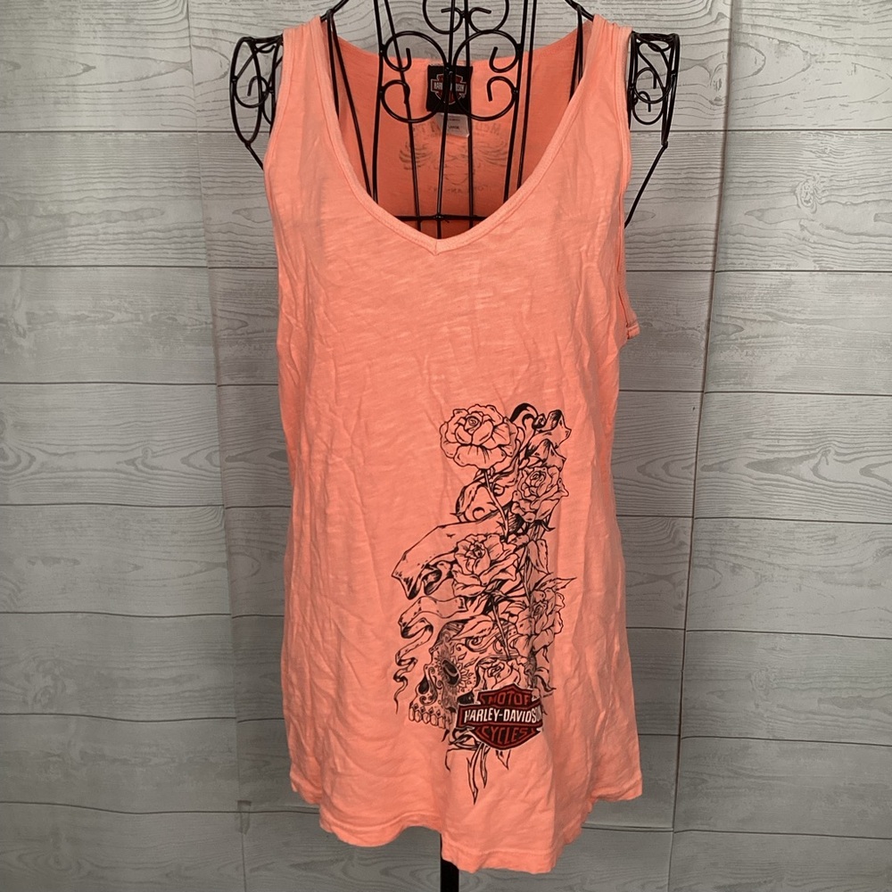 Harley-Davidson Women's Coral Graphic Tank